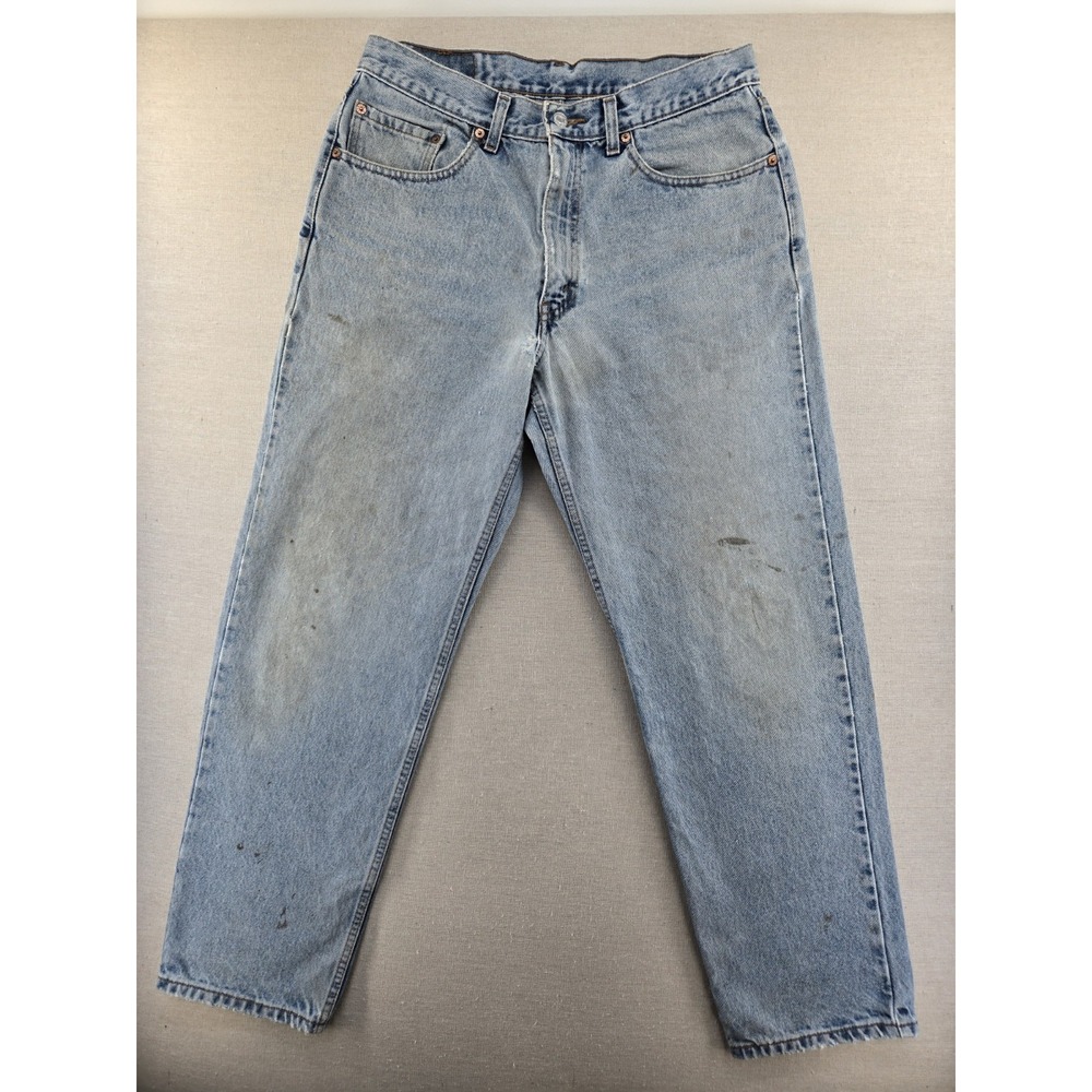 Vintage Levi's 553 34x31 Fits 32.5x30" Relaxed Straight Leg Baggy Jeans 90s USA